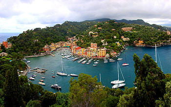 BEAUTIFUL CITY at BAY, sea, city, bay, italy, yachts HD wallpaper
