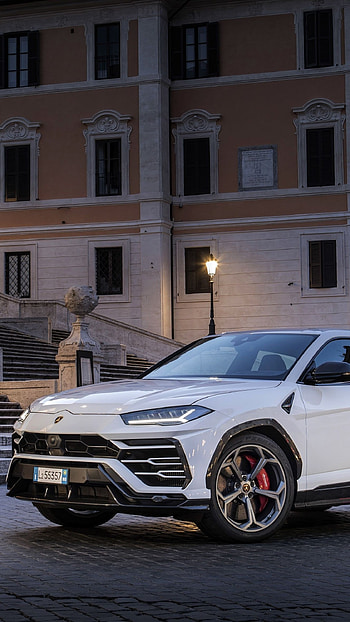 Lamborghini Urus, White Lamborghini Urus HD phone wallpaper