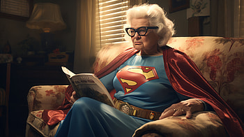 Super Grandmother - AI Art, woman, Grandmother HD wallpaper