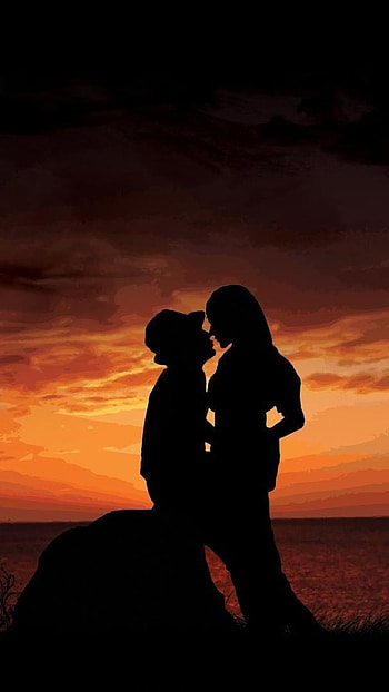 Love Couple, Sunset, Romantic HD phone wallpaper