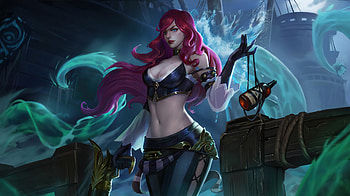 Miss Fortune, game, beautiful girl HD wallpaper