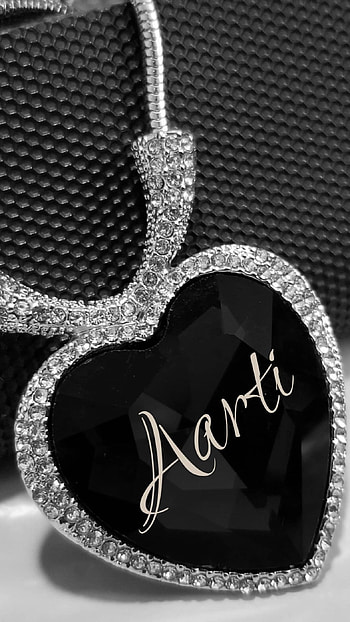 A Name, Aarti, Black Heart HD phone wallpaper