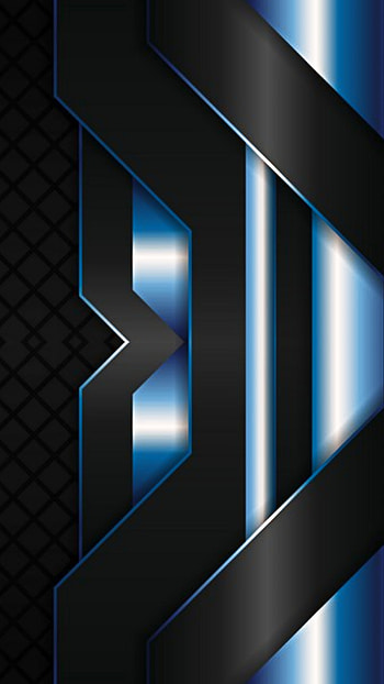 blue black tech gamer, digital, amoled, modern, neon, symmetry, texture, design, pattern, Material, abstract HD phone wallpaper