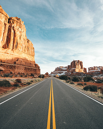 Nature, Canyon, Desert, Rocks, Road HD phone wallpaper