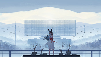 Elf, anime girl, original, art HD wallpaper