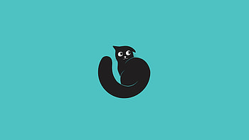 Vector, Art, Cat, Minimalism HD wallpaper