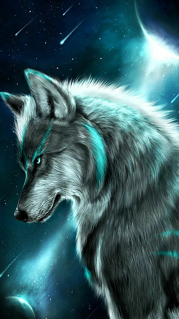 Sad wolf , Emotional depth, Mysterious beauty, Captivating sadness HD phone wallpaper