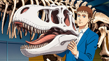 Exploring Fossils: A Ultra Experience, fossil, Anime, dinosaur, Tyrannosaurus Rex, skeleton HD wallpaper