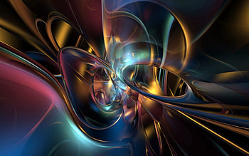 Abstract, Shine, Multicolored, Motley, Smooth, Brilliance, Form, Metal HD wallpaper
