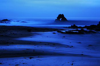 Nature, Sea, Twilight, Beach, Rock, Dusk HD wallpaper