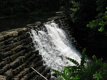 Otter Creek Waterfalls and Dam, peaks of otter, little otter creek, va, parkway, otter creek, blue ridge parkway HD wallpaper