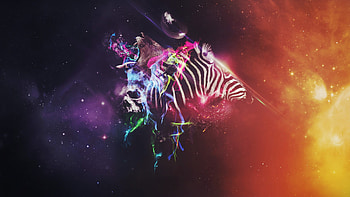 Animals Colorful Abstract, animals, colorful, artist, abstract HD wallpaper