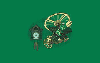 Clock, Vector, Bird, Mechanism, Cuckoo HD wallpaper