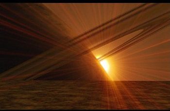 THE SETTING SUN HOPE YOU LIKE THE DARK, a world of rings, time for the dark HD wallpaper