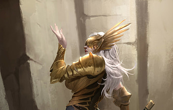 Gilded Valkyrie — Fantasy Woman Warrior, fantasy, woman warrior HD wallpaper