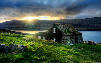 Beautiful Hut, hut, nature, beautiful, landscape HD wallpaper