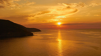 Cape Breton Island, Sunset romance, Coastal beauty, Scenic escape HD wallpaper