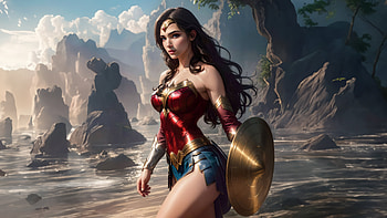 Wonder Woman Uniting Strength And Innovation, wonder-woman, superheroes, artwork, artist, digital-art, artist, art, deviantart HD wallpaper