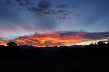 Landscape, Sunset, Mountains, Twilight, Dark, Dusk HD wallpaper