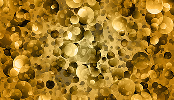 Golden, circles, bright, bokeh, abstract HD wallpaper