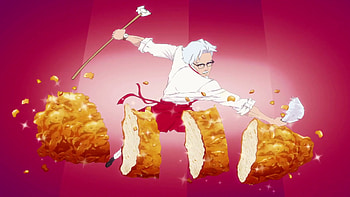 KFC, KFC dating simulator, Colonel Sanders HD wallpaper