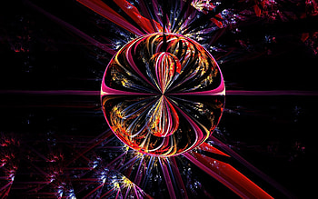 Abstract, Dark, Shine, Light, Lines, Form, Ball HD wallpaper