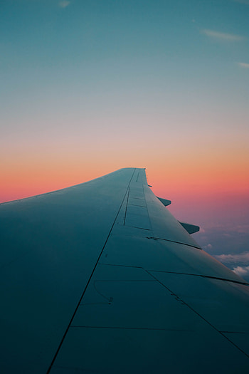 Nature, Sky, Clouds, Flight, Plane, Airplane, Airplane Wing, Wing Of The Plane HD phone wallpaper