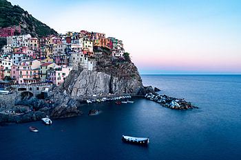 Manoralo, coastal city, sunset, seascape HD wallpaper