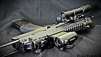 : assault gun, airsoft, guns, weapons, army, ... HD wallpaper