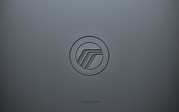 Mercury logo, gray creative background, Mercury emblem, gray paper texture, Mercury, gray background, Mercury 3d logo HD wallpaper