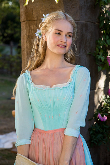 Lily James, Cinderella movie, Actress, Fairy tale HD phone wallpaper