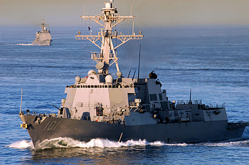 USS Gridley, blue, sea, ship, destroyer, warship, navy, war, american, guided, sky, missile, uss, gridley HD wallpaper