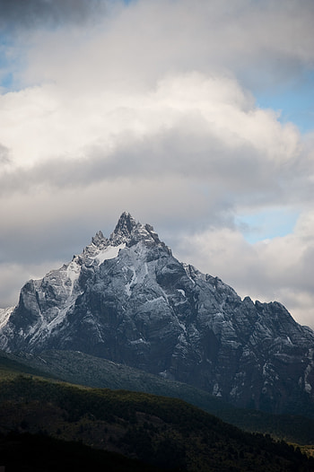 Landscape, Nature, Clouds, Mountain, Vertex, Top, Peak HD phone wallpaper