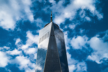 Sky, Clouds, Skyscraper, Building, Miscellanea, Miscellaneous HD wallpaper