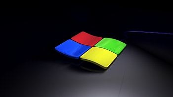 windows, black background, screen saver HD wallpaper