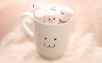 Cup, Marshmallow HD wallpaper