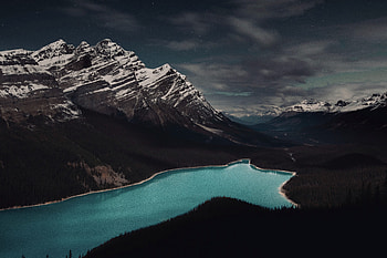 Landscape, Nature, Mountains, Clouds, Lake, Forest HD wallpaper
