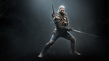 The Witcher 3: Wild Hunt (2015) - Official Steam Trading Card, Geralt of Rivia HD wallpaper