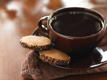 Coffee, cups, brown, cup, drinks, drink, cookies HD wallpaper