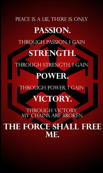 Sith Code, starwars HD phone wallpaper