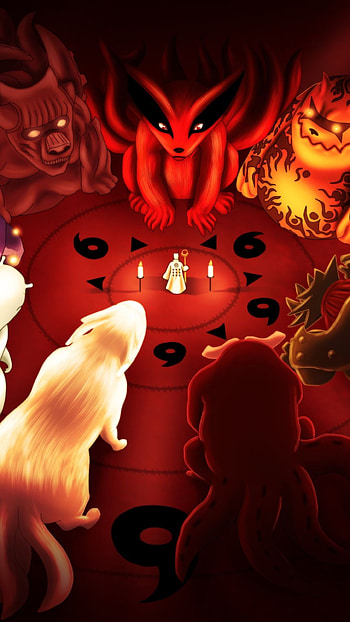 Kyuubi Nine Tails, Nine tailed fox, Mythical beast, Fantasy HD phone wallpaper