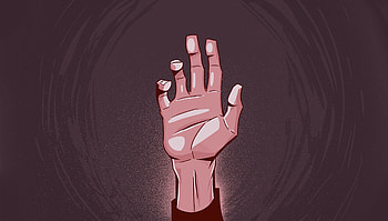 Art, Hand, Palm, Fingers, Raised, Bent HD wallpaper