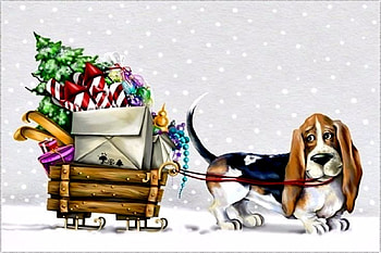 Deliver Presents, Animals, Presents, Deliver, Dogs HD wallpaper