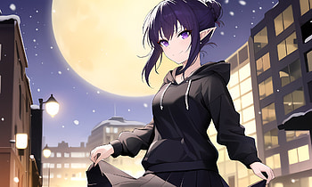 anythingv3, AI Art, Anime, Original, winter, snow, winter anime HD wallpaper