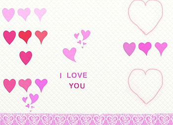 i love hearts, white, , backgrounds, pink, love, texture, hearts, pillowed, heart HD wallpaper