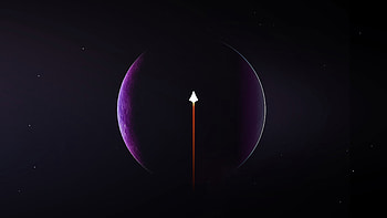 Rocket Space Minimal , rocket, minimalism, minimalist, dark, black, artist, artwork, digital-art HD wallpaper