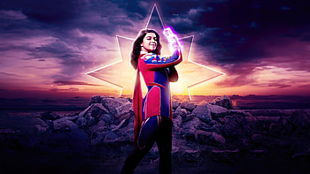 Ms Marvel In The Marvels, the-marvels, ms-marvel, kamala-khan, 2023-movies, movies, superheroes, artist, artwork, digital-art HD wallpaper