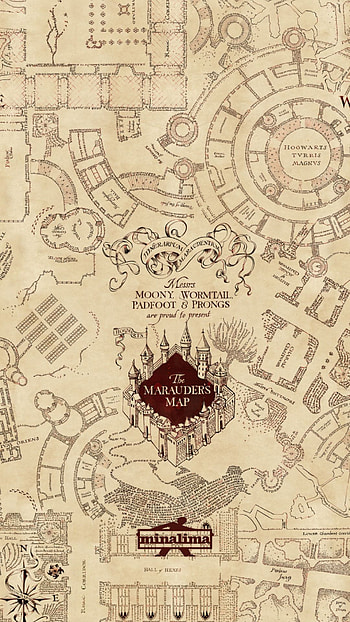Marauder's Map - Downoadable, Harry Potter Pattern HD phone wallpaper