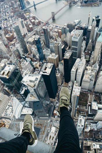 City, Building, View From Above, Miscellanea, Miscellaneous, Legs, Overview, Review, Height HD phone wallpaper