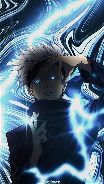 Gojo Satoru, azul eléctrico HD phone wallpaper